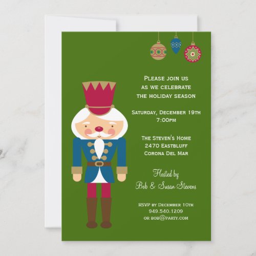 Nutcracker Christmas Party Invitation