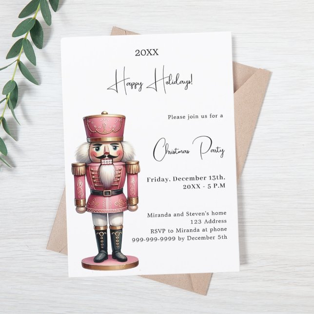 Nutcracker Christmas Party Invitation (Creator Uploaded)