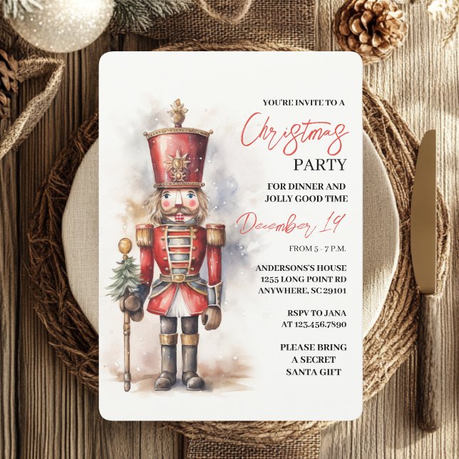 Nutcracker Christmas Party  Invitation (Creator Uploaded)