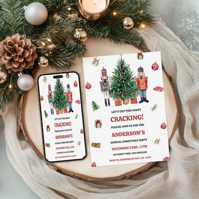 Nutcracker Christmas Party Invitation (Creator Uploaded)