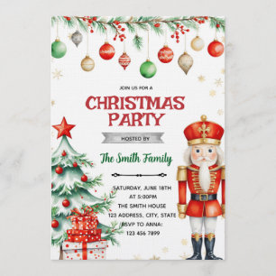 Nutcracker Christmas Party Invitation