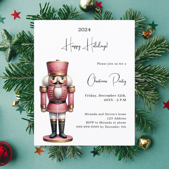 Nutcracker Christmas Party invitration (Creator Uploaded)