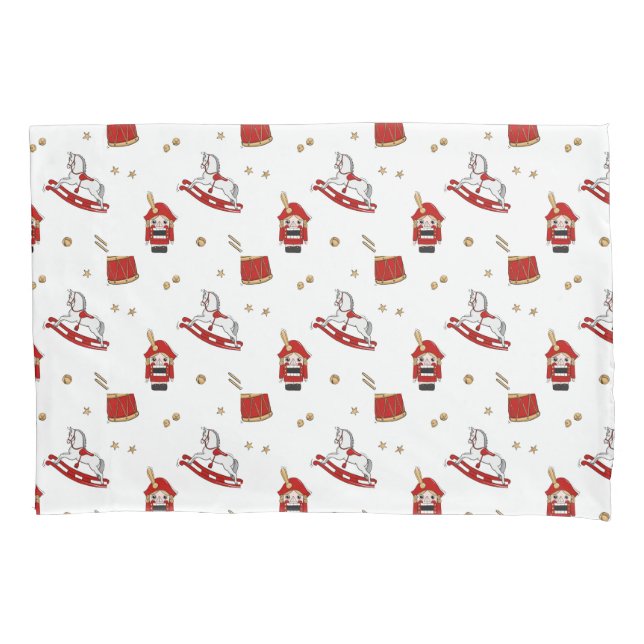 Nutcracker Christmas pattern Pillow Case (Front)