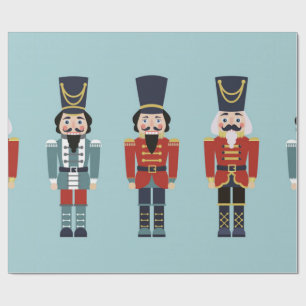 Nutcracker Christmas Pattern Wrapping Paper