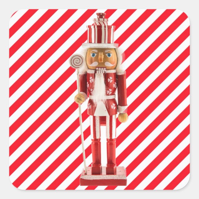  Nutcracker Christmas Personalize Envelope Sticker (Front)