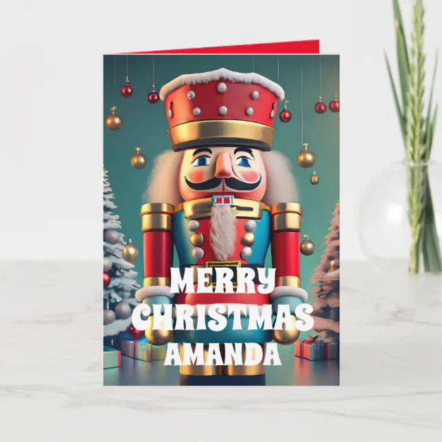Nutcracker Christmas Personalized Kids Holiday Card Zazzle