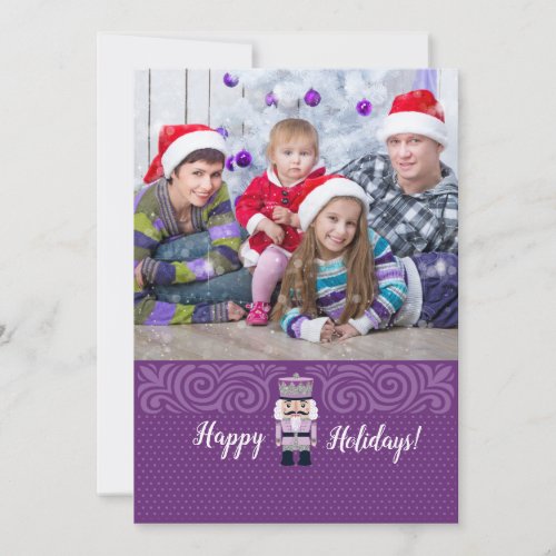 Nutcracker Christmas Photo Card