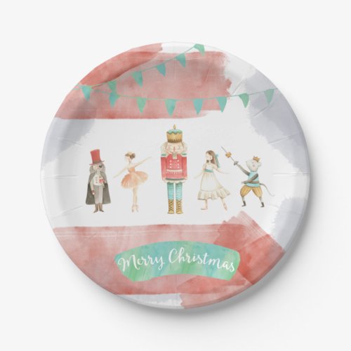 Nutcracker Christmas Plates