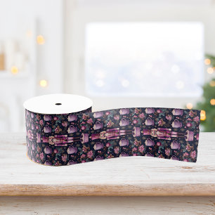 Nutcracker christmas purple ribbon