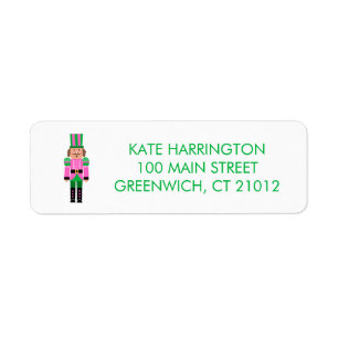 Nutcracker Christmas Return Address Label