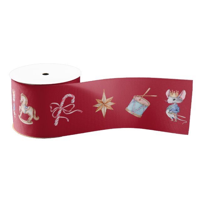 Nutcracker Christmas Ribbon (Spool)
