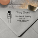 Nutcracker Christmas Self-inking Stamp<br><div class="desc">A return address self-inking stamp with an illustration of a Christmas nutcracker and customized name or company and address for your letters,  packages and more. Perfect for family or small business!</div>