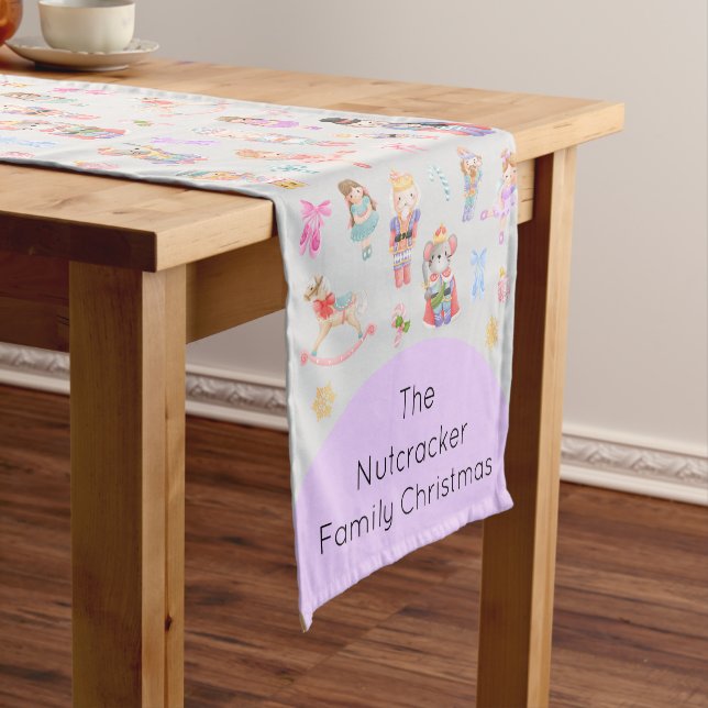 Nutcracker Christmas Short Table Runner (In Situ)