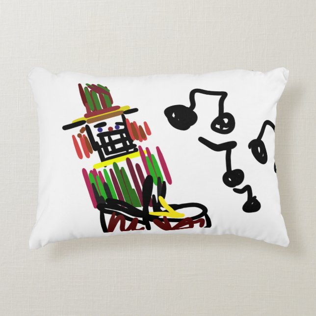 Nutcracker Christmas sing  Accent Pillow (Front)