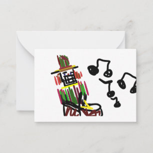 Nutcracker Christmas sing Note Card