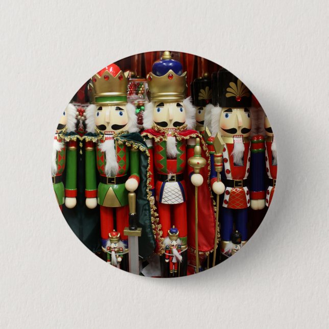 Nutcracker Christmas Soldiers Button (Front)
