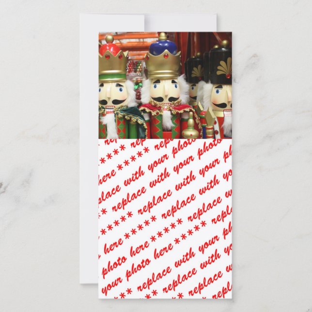Nutcracker Christmas Soldiers Holiday Card (Front)