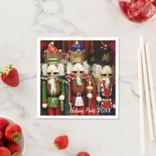 Nutcracker Christmas Soldiers Napkins (Insitu)