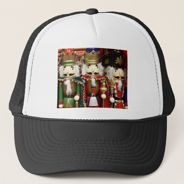 Nutcracker Christmas Soldiers Trucker Hat (Front)