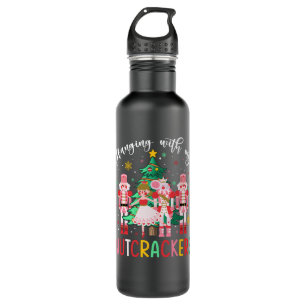 nutcracker christmas stainless steel water bottle
