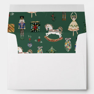 Nutcracker Christmas sugar plam fairy whimsical Envelope