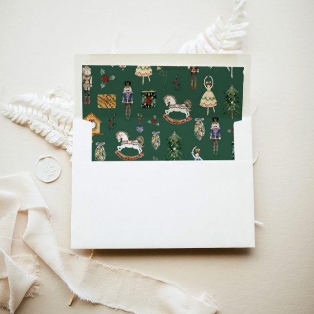 Nutcracker Christmas sugar plum fairy whimsical Envelope Liner (Creator Uploaded)