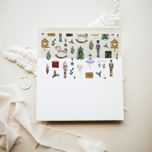 Nutcracker Christmas sugar plum fairy whimsical Envelope Liner (Creator Uploaded)