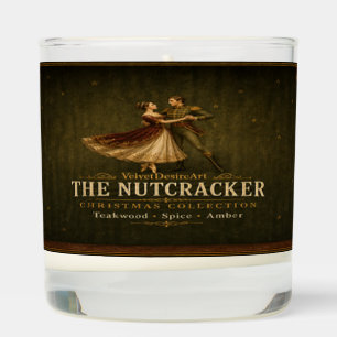 Nutcracker Christmas Teakwood Candle