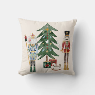 Nutcracker Christmas Throw Pillow