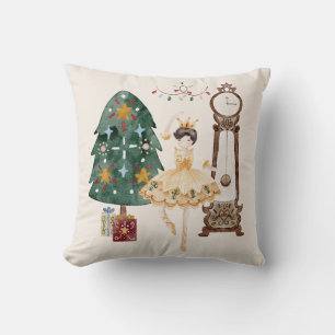 Nutcracker Christmas Throw Pillow