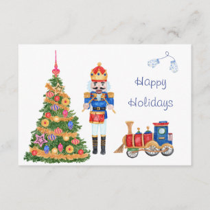 Nutcracker Christmas Tree Enclosure Card
