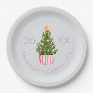 Nutcracker Christmas Tree Paper Plates