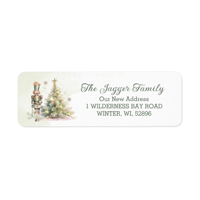 Nutcracker Christmas Tree return address Label (Front)