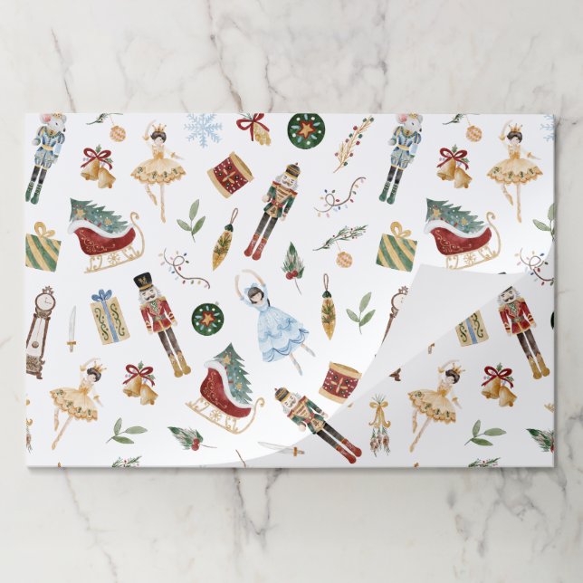Nutcracker Christmas whimsical sugar plum fairy Paper Pad (Folded)