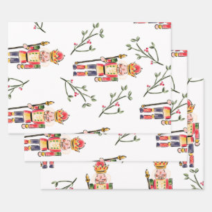 Nutcracker Christmas Wrapping Paper Sheets