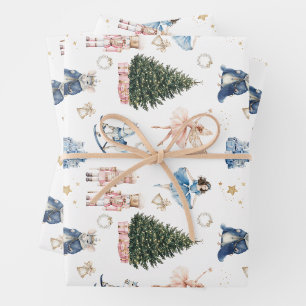 Nutcracker Christmas Wrapping Paper Sheets