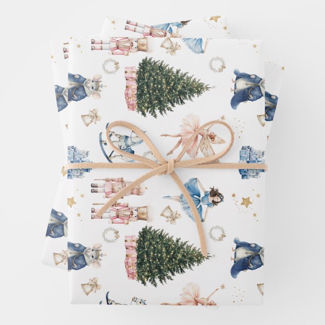 Nutcracker Christmas  Wrapping Paper Sheets (In situ)