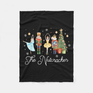 Nutcracker Christmas Xmas Family Matching Pajamas Fleece Blanket