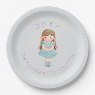 Nutcracker Clara Christmas Paper Plates