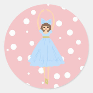 Nutcracker Clara Design Classic Round Sticker