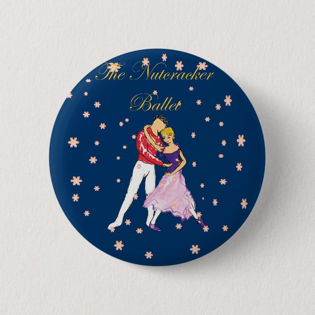 nutcracker-clara & her prince button (Front)