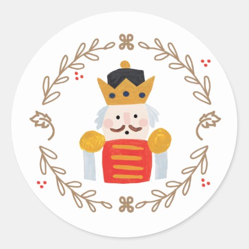 Nutcracker Classic Round Sticker