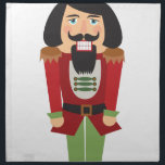 Nutcracker Cloth Napkin<br><div class="desc">Make Christmas magically sweet with this nutcracker embroidery design on kitchen linen, throw pillows, clothing and more!</div>