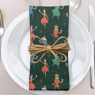 Nutcracker Cocktail Party Christmas Cloth Napkin
