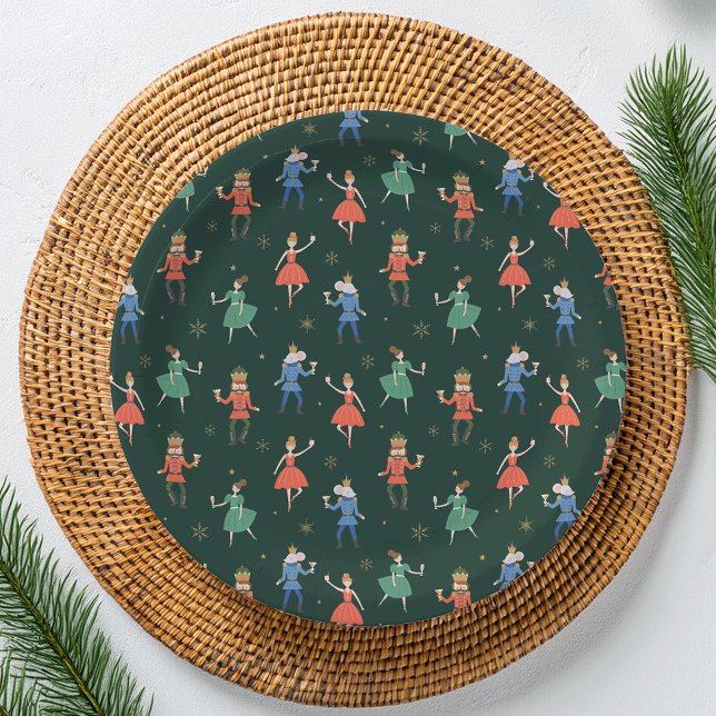 Nutcracker Cocktail Party Christmas Paper Plates (Creator Uploaded)