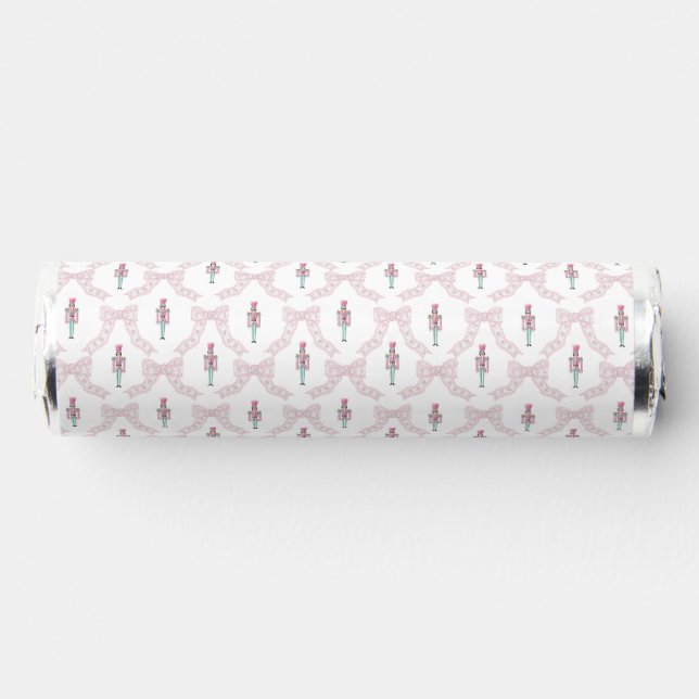 Nutcracker Coquette Pink Christmas Bow Breath Savers® Mints (Front)