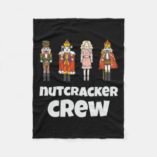 Nutcracker Crew Family Matching Xmas Boys Men Sant Fleece Blanket