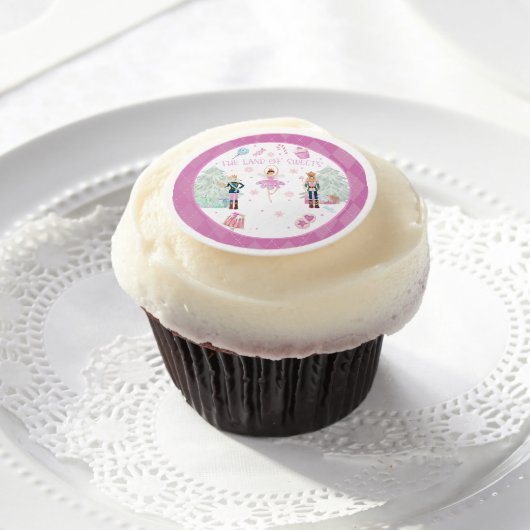 Nutcracker Cupcake Topper - The Land of Sweets -  Edible Frosting Rounds (Cupcake)