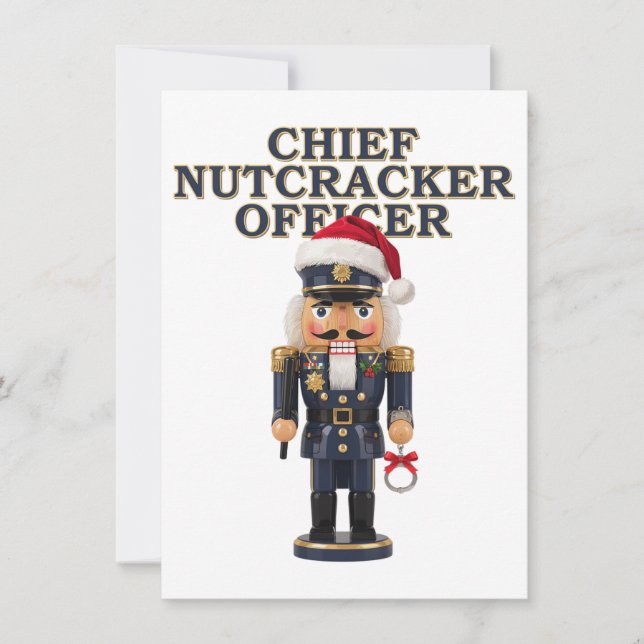 Nutcracker Curling Player Holiday Winter Sports   Note Card (Front)