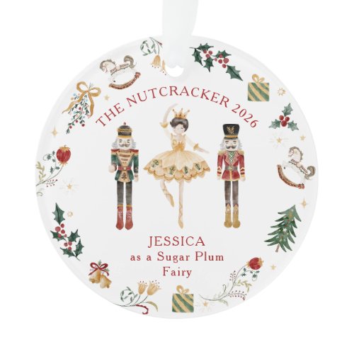 Nutcracker custom role ballet ornament